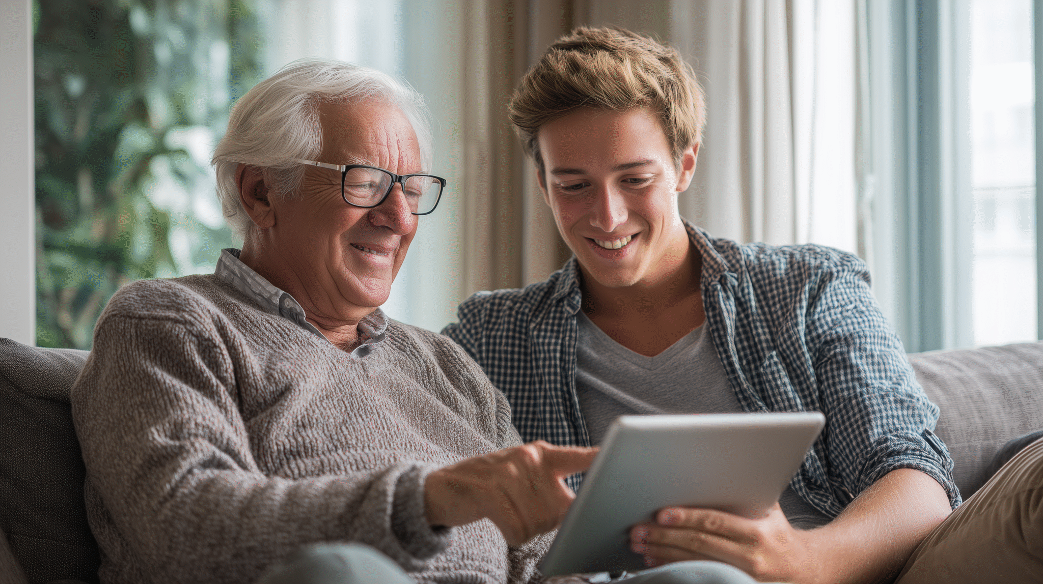 A family connecting to solve technology challenges